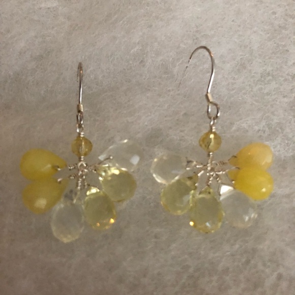 Giu Giu Lemon and clear Quartz Earrings - Picture 7 of 8
